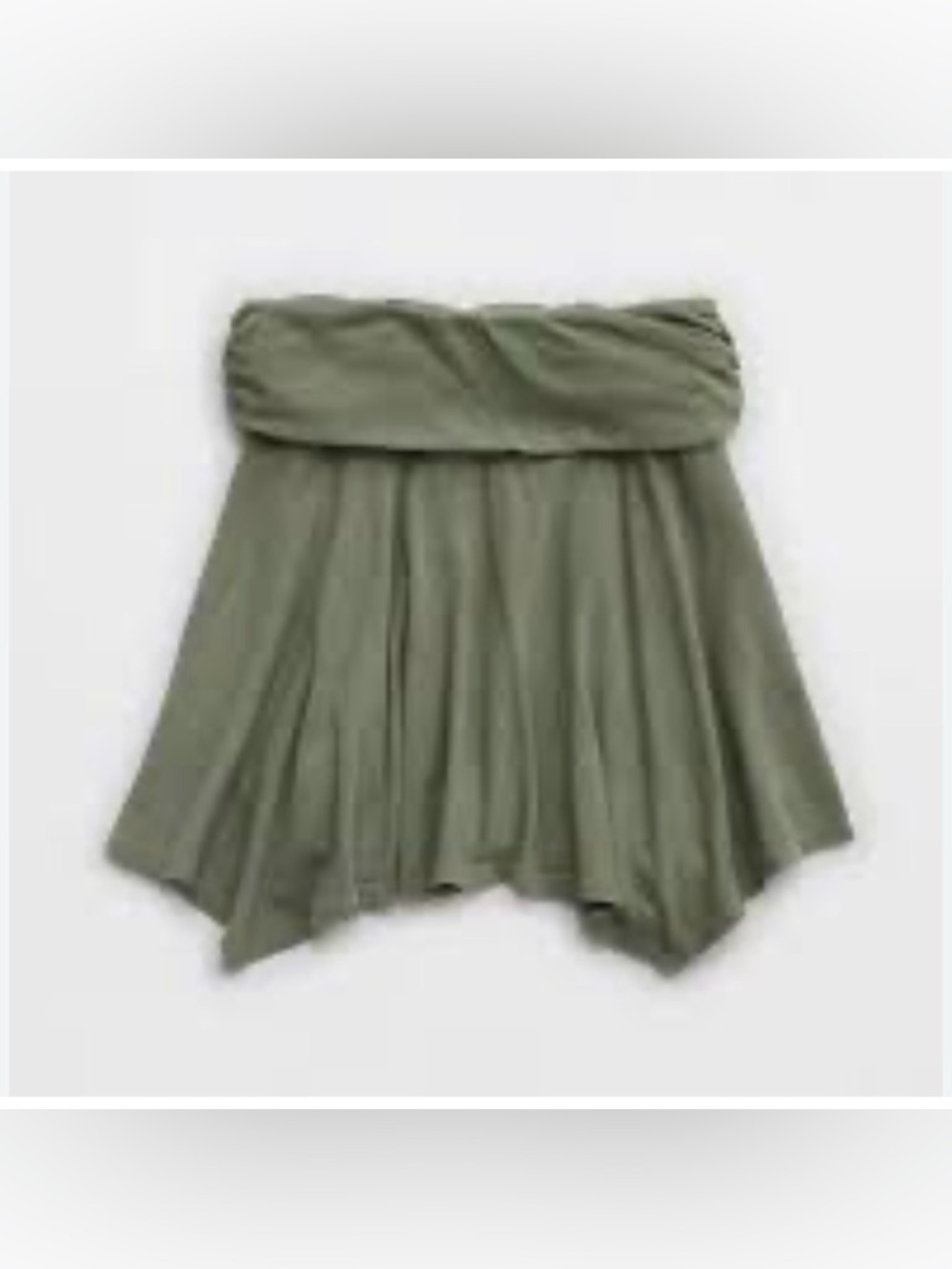 aerie foldover Olive Green Asymmetrical Skirt